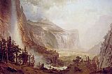 Albert Bierstadt The Domes of the Yosemite painting